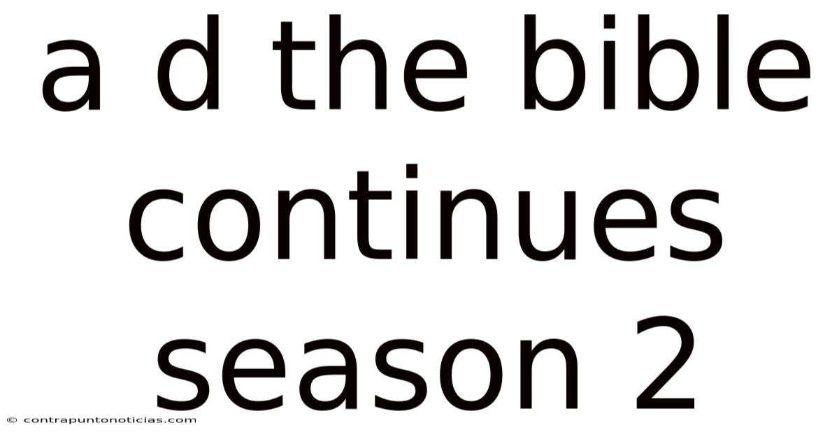 A D The Bible Continues Season 2