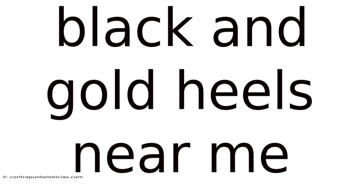 Black And Gold Heels Near Me