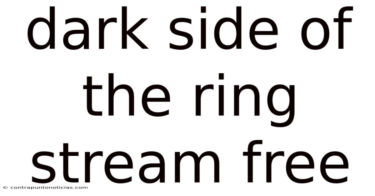 Dark Side Of The Ring Stream Free