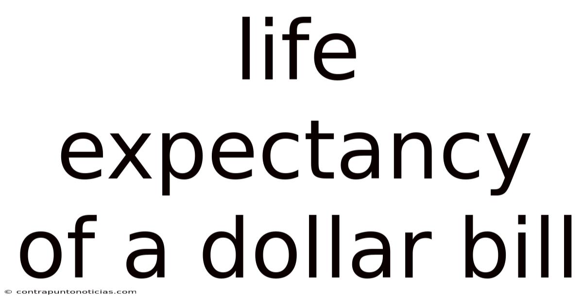 Life Expectancy Of A Dollar Bill