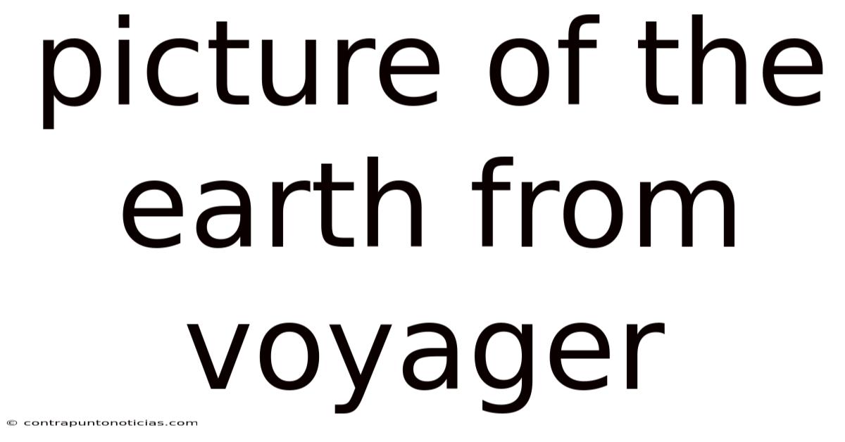 Picture Of The Earth From Voyager