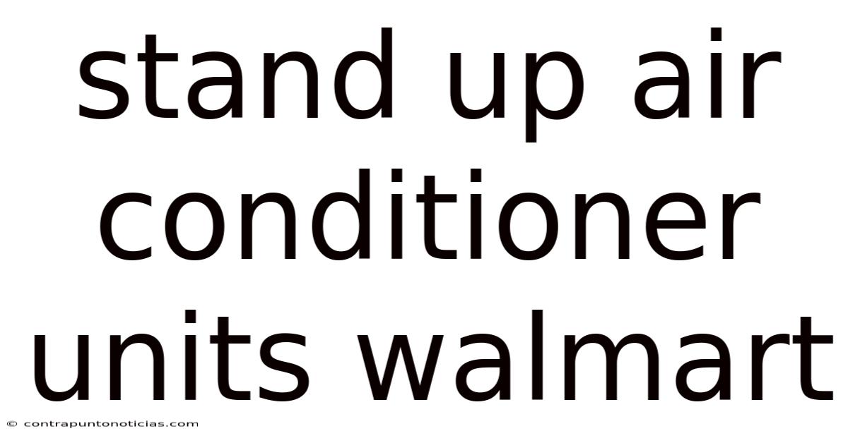 Stand Up Air Conditioner Units Walmart