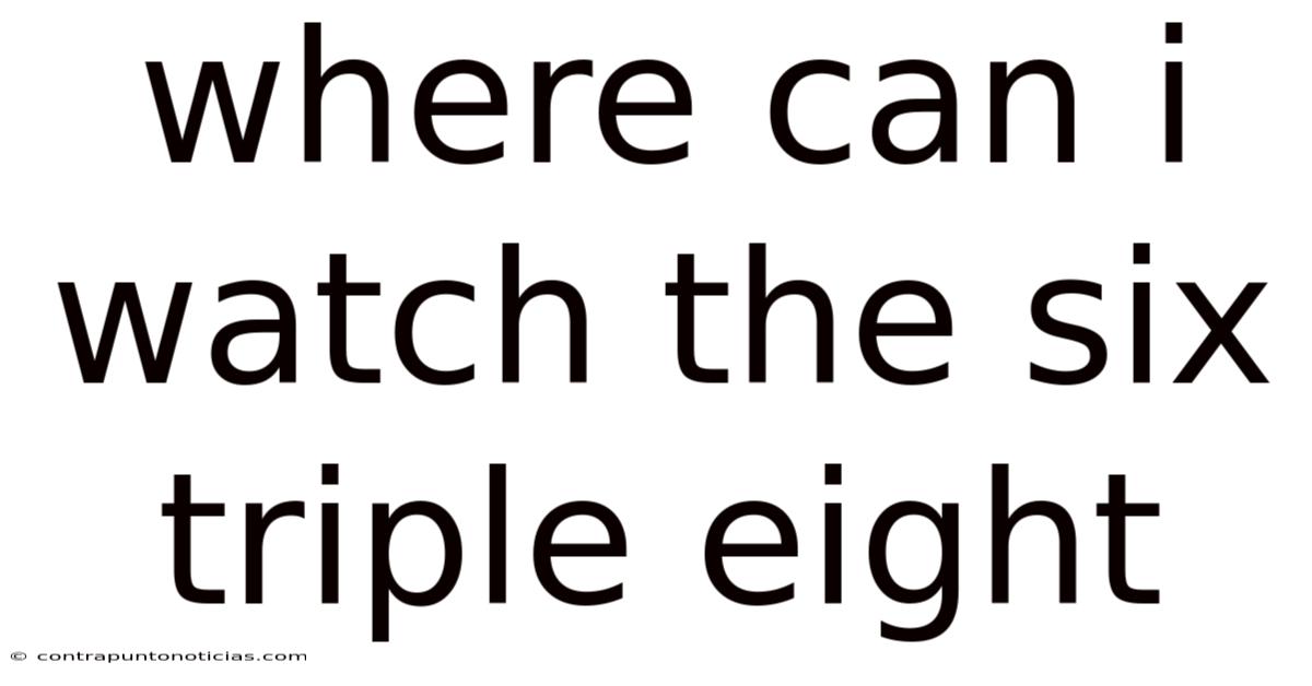 Where Can I Watch The Six Triple Eight