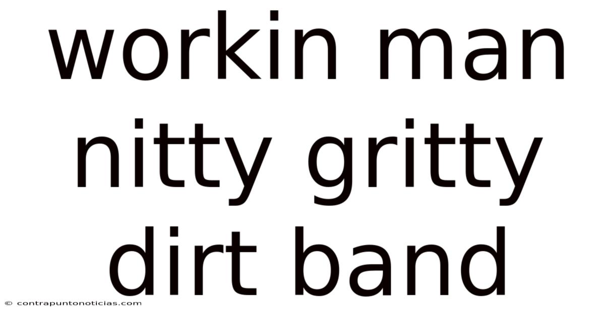 Workin Man Nitty Gritty Dirt Band