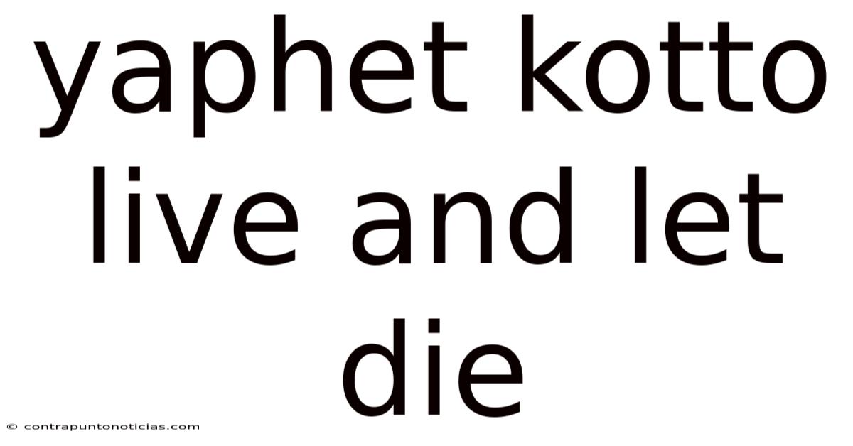 Yaphet Kotto Live And Let Die